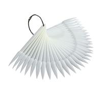 Healeved 50pièces Bâtons De Pratique Fan Shaped Pour Affichage Et De Nail Art Palette De