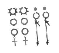 Healeved 5Paires Boucles Oreilles Clips Femme Set de Accessoires Non Percés Élégants pour Occasions Spéciales et Uniques