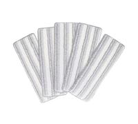 Healeved 5pcs Lingettes de Rechange en Microfibre Réutilisables pour Balai Plat, Nettoyage Facile des Sols en Bois, Haute Absorption pour Entretien