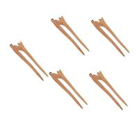 Healeved 5pièces Bâtonnets à Cheveux Avec Design De Chat Mignon Accessoire Élégant Pour Chignons Outil De Coiffure Délicat Pour Look Et