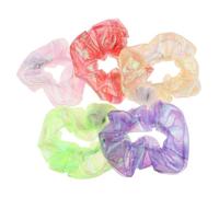 Healeved 5pièces Chouchous à Led Multicolores Élastiques Lumineux Pour Cheveux Accessoires De Fête Phosphorescents Pour Halloween Et Événements Nocturnes