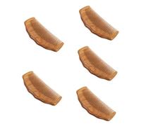 Healeved 5pièces Peigne De Massage De Santal Peigne Large à Dents Pour Démêlage Et Massage Du Chevelu Ergonomique Et Confortable Accessoire Naturel Pour Cheveux Bouclés Et Crépus