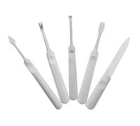 Healeved 5pièces Set De Manucure Acier Inoxydable Kit De Soins Des Ongles Avec Racleur De Callosités Outils Pour Cuticules Et Peau Morte Parfait Pour Salon Domicile