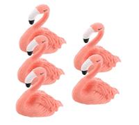 Healeved 5pièces Support De Pratique De Nail Art Résine Modèle Flamant Rose Pour Débutants Et Pour Peinture Formation Ongles Couleur Rose