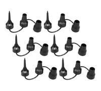 Healeved 6 Embouts de Gonflage en Plastique pour Pompe à Air, Réutilisables Installation Facile, Buses Triples pour Matelas Pneumatique et Paquet sous Vide