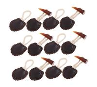 Healeved 6 Paires Boutons à Bascule Corne Couverts Cuir PU Fermeture à Coudre pour Manteaux Cardigans et Sacs Crochet de Positionnement Résistant et Facile à Fixer