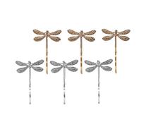 Healeved 6 Pcs Pinces à Cheveux Libellule Vintage en Métal, Petites Pinces à Cheveux Qui Ne Tombent Pas Facilement, Fixation pour Usage Quotidien et Célébrations