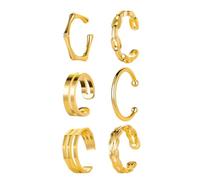 Healeved 6 Pièces Boucles Oreilles Clip Non Percées Bijoux pour Oreilles Design Créatif et Élégant pour