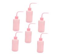 Healeved 6 Pièces Bouteille De Nettoyage Des Cils Bouteilles D'eau Flacon Distributeur Vide Arrosage Bouteilles De Cils Bouteille De Rinçage Des Cils Rose Plastique