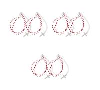 Healeved 6 Pièces Bracelet Gouttes de Sang Pendentif Croix, Acier | Style Punk et Raffiné, Résine Résistante à L’usure, pour Femmes et Amies, Halloween Noël