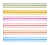 Healeved 6 Pièces Capuchons de Stylos à Manucure en Acrylique, Prévention Déformation, Finition Soignée, Accessoires Pratiques pour Nail Art, Lot Multicolore pour Décoration des Ongles