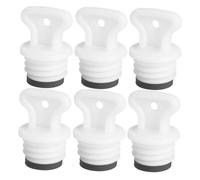 Healeved 6 Pièces Couvercle De Bouillotte Grattoir Raffermissant Œufs En Mousse Pour Paniers Recharges Adultes Recharges Faciles Pinces Bol Anti-brûlure Bac à Glaçons Caoutchouc Blanche
