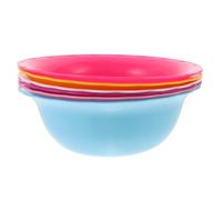 Healeved 6 Pièces Lot de Bassines Plastique Colorées pour Lavage Visage Usage Salon Spa Cuvette Polyvalente avec Poignée Ergonomique pour Soins et Nettoyage Délicat