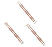 Healeved 6 Pièces Poussée des ongles coupe ongle coupe-ongles pousse-ongles ongles en gel clou outils d'art d'ongle gel à ongles nettoyant repousse cuticules poussoir à cuticules en métal