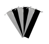 Healeved 6 Pièces Sac de Rangement pour Velours Lot pour Enregistreur Soprano avec Noir Gris Protection et Portabilité pour Musiciens