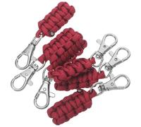Healeved 6 Pièces Tirettes de Fermeture Éclair Accessoire Robuste en Métal et Nylon en Paracorde Polyester Tressé pour Paquet à Dos, Vestes et Usage Extérieur