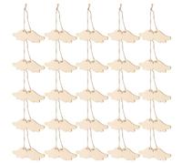 Healeved 60 Ailes D'Ange En Copeaux De Bois Vierges Ornements Pour Loisirs Créatifs Breloques En Bois Brut Décorations De Fête Sur Le Thème Des Anges Beige