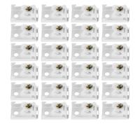 Healeved 60 Clips de Fixation Supérieurs pour Stores à Lamelles Support de Store en Plastique et Métal 60 Pièces pour Installation Murale et Plafond et Enrouleurs Kit de Montage Pratique