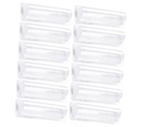 Healeved 60 pièces Transparent Plastic Lip Balm Holders with Double Sided Adhesive Money and Card Pouches for DIY Crafts Portable and Durable Storage