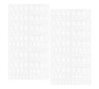 Healeved 60feuilles Pastilles Adhesives Double Face pour Ongles Autocollants Adhesifs pour Ongles Appliquer par Pression Stickers Adhesifs pour Faux