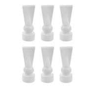 Healeved 6pcs Buse à Bec de Canard Blanche pour Aquarium en Pc, Embout de Sortie d'eau 0,8 Pouce, Compatible Pompe à Eau, Évite Les Débordements et Facilite L'entretien