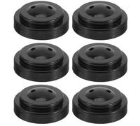 Healeved 6pcs Supports de Drapeaux en Plastique Noir pour Table, Mini Porte-Drapeau de Bureau Facile à Utiliser et Stable, pour Créer Une Ambiance Festive