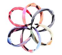 Healeved 6pièces Bandeaux à Cheveux Noués Avec Nœud Croisé Décorations Pour Femmes Accessoires Pour Cheveux Couvre-chefs Pour Femmes