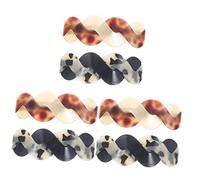Healeved 6pièces Barrettes Cheveux Clips De Coiffure Pour Chignon Et Queue De Cheval Accessoires Élégants Pour Femme Couleurs Tortue Rosé