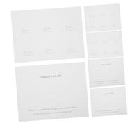 Healeved 6pièces Carte De Présentation De Vernis à Pour Manucure Support Transparent Pour Afficher Les Faux Et Couleurs De Vernis Outil Pour Salons Et Pratique Personnelle