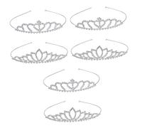 Healeved 6pièces Couronne De Mariée Rhinestones Élégant Diadème Pour Cheveux De Femme Accessoires De Coiffure Nuptiale Pack Pour Mariage Et Événements Spéciaux