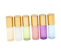 Healeved 6pièces Flacon Roll Flacon Huile Essentielle Portable Et Vide Lot De Doré Vert Blanc Bleu Rose