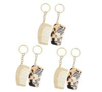 Healeved 6pièces Peigne Porte-clés Peigne Démêlant Voyage Compact à Dents Larges Accessoire Pratique Pour Types De Cheveux