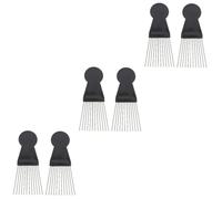 Healeved 6pièces Peignes à Cheveux Pour Hommes Outils De Coiffure Afro Et Démêlage Peigne De Salon Professionnel