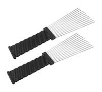 Healeved 6pièces Peignes De Salon Acier Inoxydable Set De Peignes à Aiguilles Pour Coiffure Et Coupe De Cheveux Outil Professionnel De Coiffure Pour Types De Cheveux