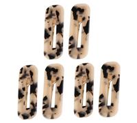 Healeved 6pièces Pince à Cheveux Léopard Barrettes Carrées Pour Femmes Et Filles Élégantes Et Pratiques Maintien Design Attrayant Pour Les Styles De Coiffure