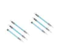 Healeved 6pièces Pinceaux Silicone Pour Art Des Outils De Sculpture Carving Et Dotting Gel Uv Couleur Bleue