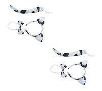 Healeved 6pièces Set Costume De Fête Garçon Fille Bandeau Nœud Et Queue De Vache Cartoon Pour Garçon Et Fille