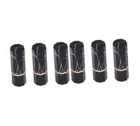 Healeved 6pièces Tube Lèvres Marbré Tube Vide Élégant Pour Maquillage Design Créatif Et Chic Pour Femmes Et Filles Pratique Pour Voyages Couleur Noire
