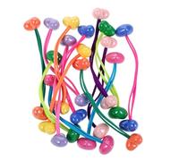 Healeved 7 Paires Lot de Élastiques Cœur pour Fille avec Double Perle Cœur et Perles Colorées Bandeaux Cheveux pour Garçon Fille pour Queue de Cheval