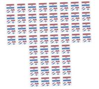 Healeved 75feuilles Temporaires Avec Drapeau National Autocollants Patriotiques Pour Événements Sportifs Croatie Autocollants Faciles à Appliquer Et Durables