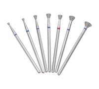 Healeved 7pièces Kit de Embouts de Ponçage Électrique pour Ongles Outil de Ponçage Diamanté pour Cuticules Kit de Remplacement pour Dissolvant de Vernis Gel