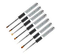 Healeved 7pièces Pinceau à Main Pour Machine à Ongles Pinceau à Double Pointe Pour Dessiner Des Motifs Ongles Et Filles