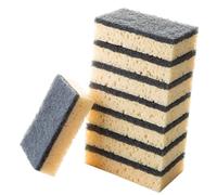 Healeved 8 Pcs pour Vaisselle Éponges en Vrac Éponge À Vaisselle Éponge À Vaisselle Éponge Naturelle Laver Les Plats en Éponge Support De Support De Vaisselle Distributeur Noir