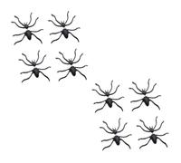 Healeved 8 Pièces Boucles D'oreilles D'araignée Noire Créoles Halloween Manchette Mignon Araignée Pour Femme Bijoux