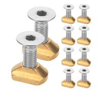 Healeved 8 Pièces Brass with Screws for Hydrofoil Mounting Precision Surfboard Foil Track Hardware Accessories for Sup and Wing Foil Boards