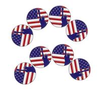 Healeved 8 pièces Broches Patriotique Usa Pins Émaillés Statue Liberté et Drapeau Américain Accessoires Légers et Sécurisés pour Jour de Indépendance Memorial Day et Célébrations