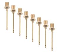 Healeved 8 Pièces D'aiguilles Couleur Or Lot en Cuivre pour Gonflage Précis Design Compact et Solide de Ballons de Sport, Compatibles Football et Volleyball