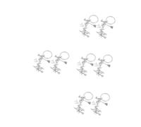 Healeved 8 Pièces Halloween Keychain Set Witch Hat And Broomstick Bag Charm Lightweight Spooky Party Favor For Women