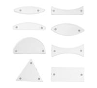 Healeved 8 Pièces Kit D’expérimentation Optique pour Optique Géométrique, Prisme en Plastique, Manuel D’expérience, pour Enseignants et Étudiants, Démonstration en e Physique