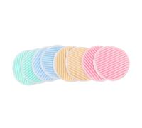 Healeved 8 Pièces Lingettes Démaquillantes Réutilisables Fibre de Bambou Douces et Lavables Tampons Visage Nettoyants pour Types Variés de Peau Lot Multi-couleurs pour Démaquillage